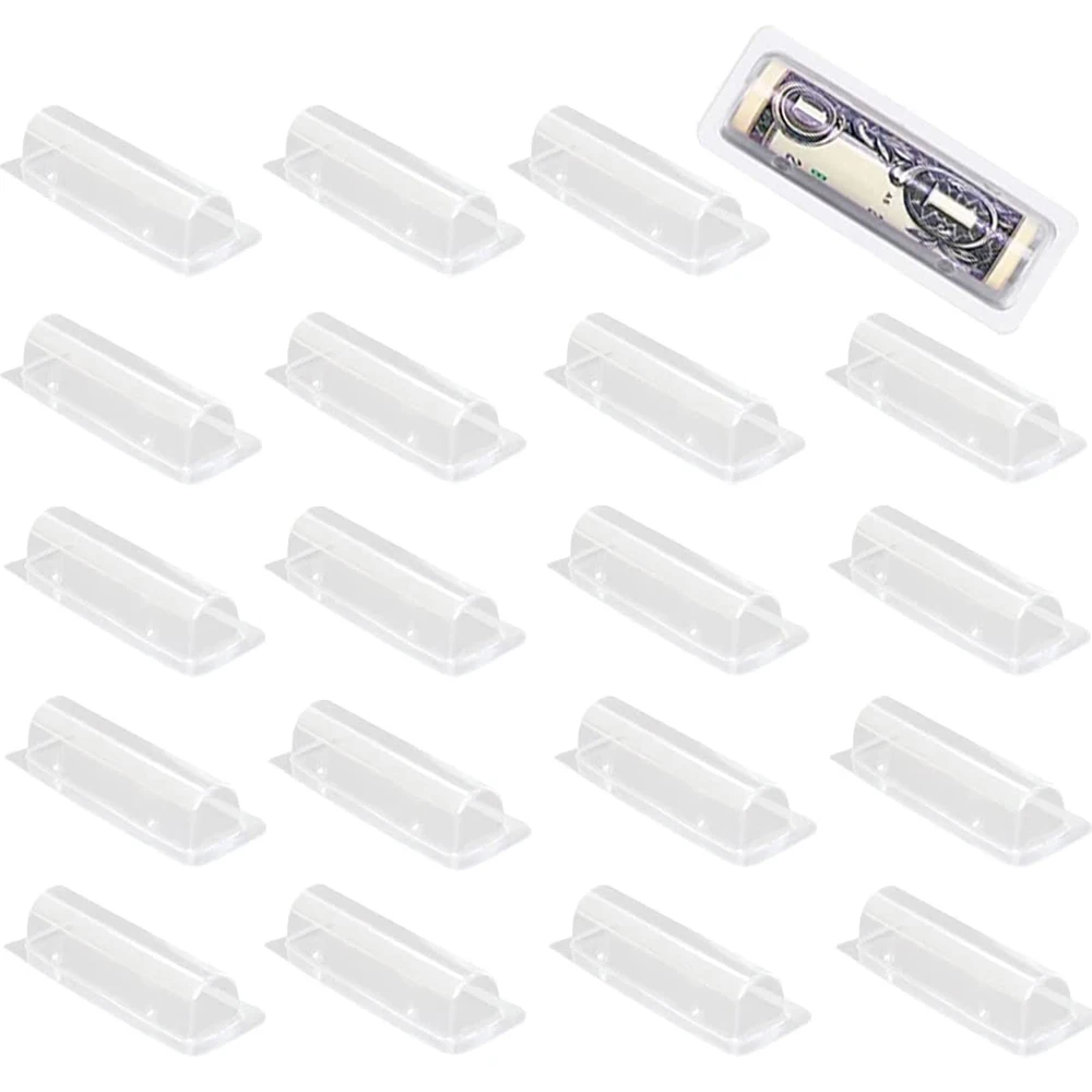 Plastic Dome Clear - 50/100 sztuk etui na karty pieniężne