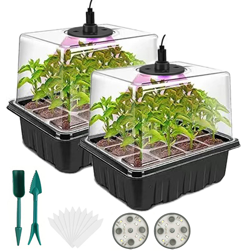 Humidity Dome Kit - Taca do rozsady z lampami do