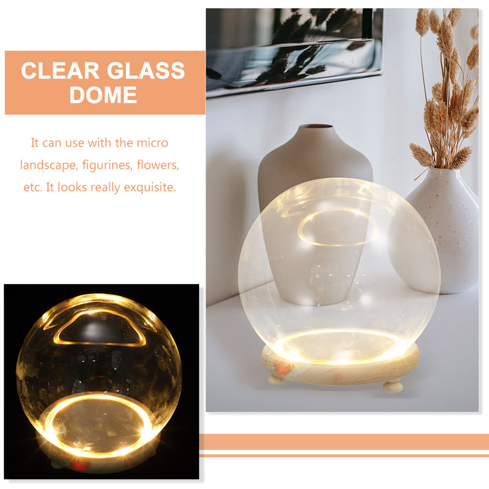 Szklana kopuła ekspozycyjna na – Plastic Dome Clear recenzja i cena