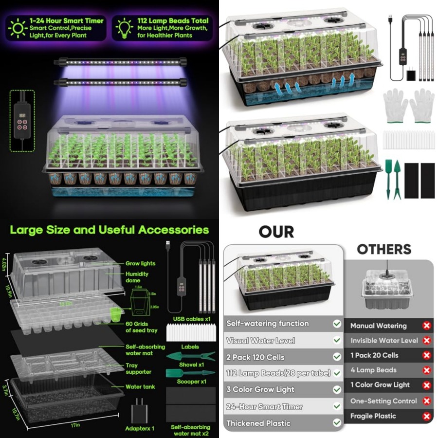 Taca do rozsady z 120 komórkam – Humidity Dome Kit recenzja i cena