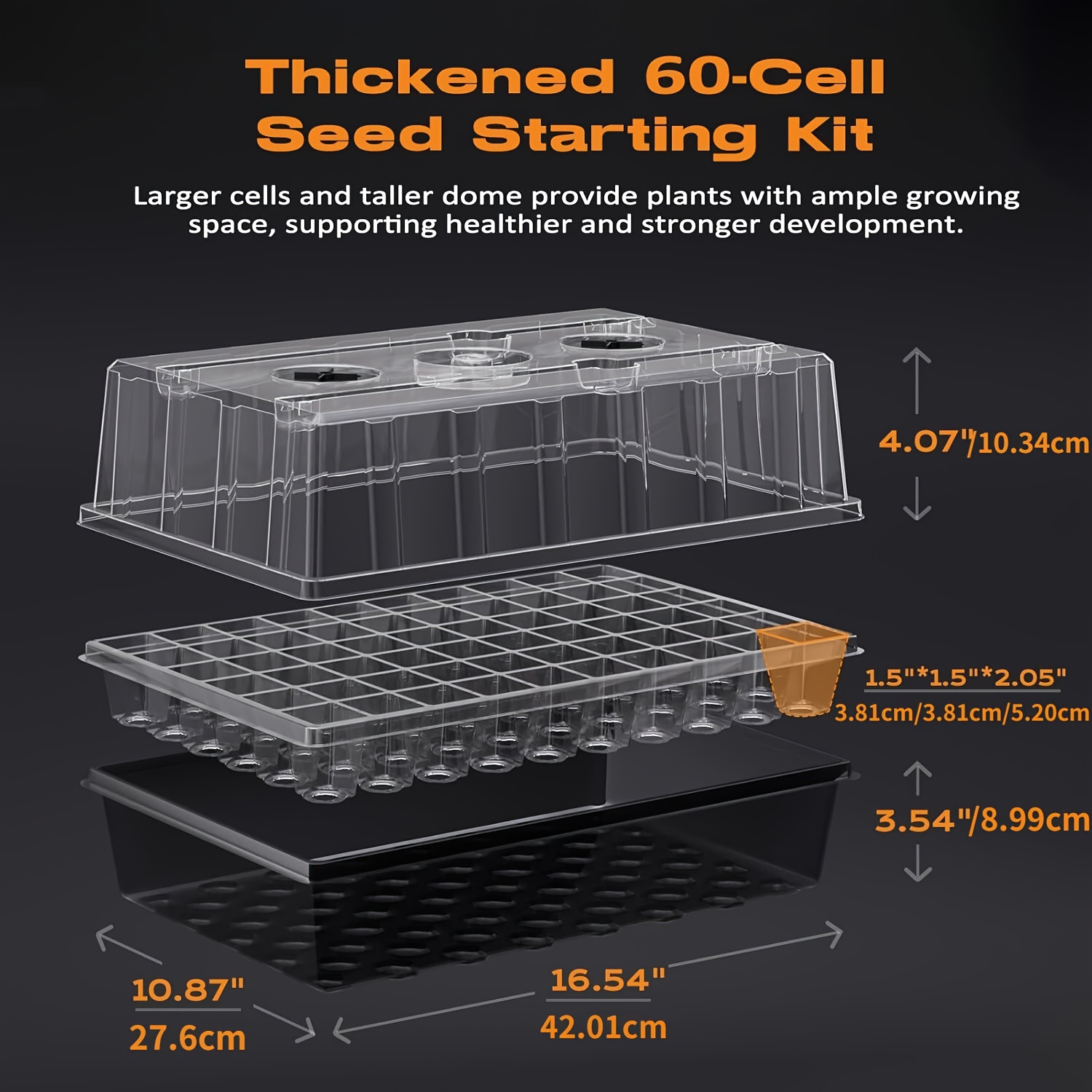 60-komorowa taca do samonawadn – Humidity Dome Kit recenzja i cena
