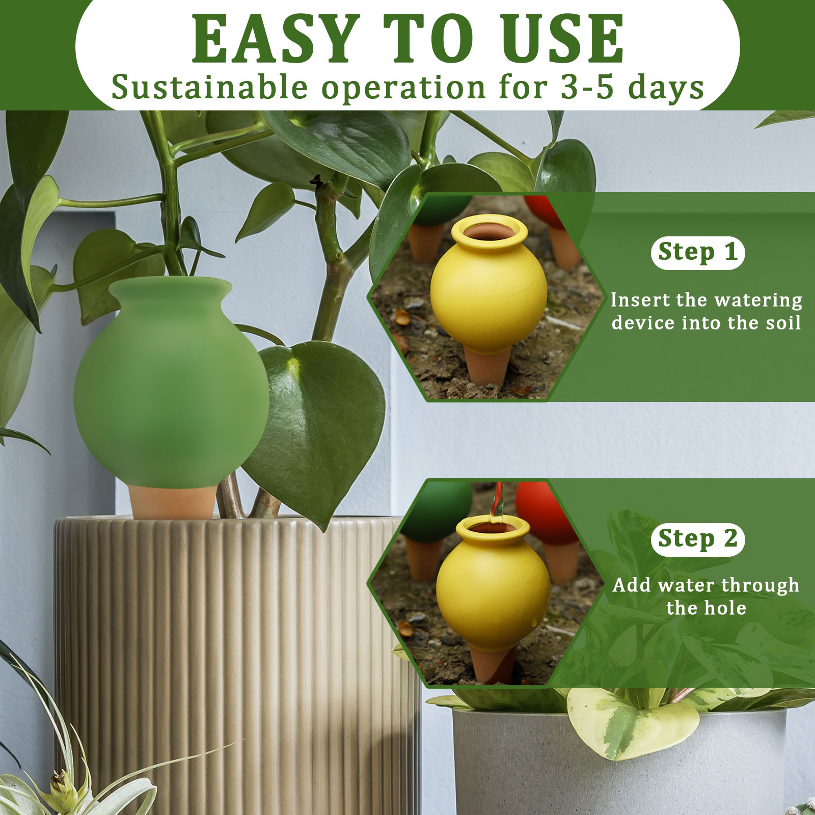 8 szt. Terakotowych kolców sam – Self Watering Insert recenzja i cena